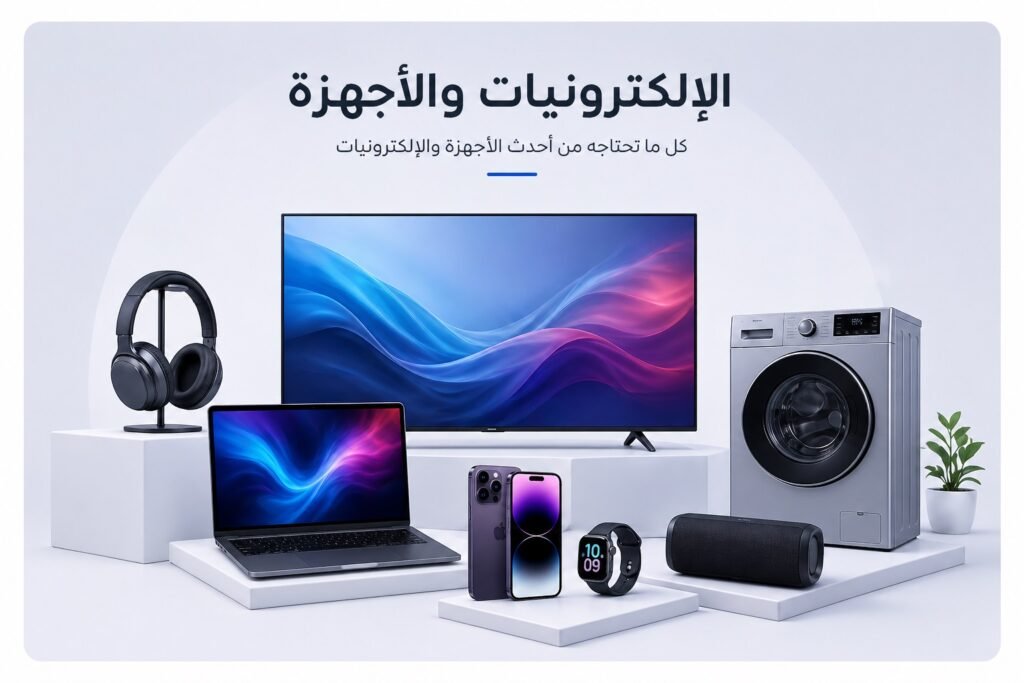 أجهزة إلكترونية متنوعة وعصرية