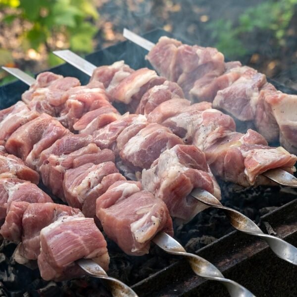 shish kebab, meat skewers, barbecue, pork skewers, grilling