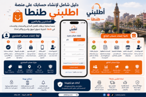 دليل شامل لإنشاء حسابك على منصة اطلبني طنطا