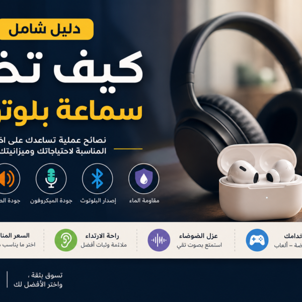 كيف تختار سماعة بلوتوث؟ دليل شامل للمواصفات والأنواع والأسعار