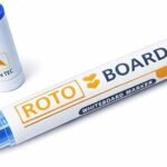 قلم ماركر ROTO BOARD 501 للسبورات البيضاء - سن مشطوف، أزرق وأسود