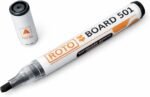 ⁦قلم ماركر ROTO BOARD 501 للسبورات البيضاء - سن مشطوف، أزرق وأسود⁩ - الصورة ⁦2⁩